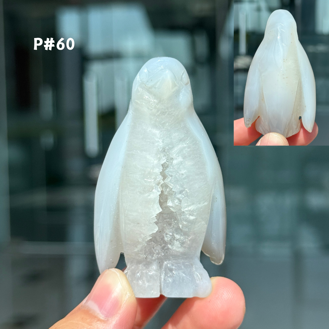 Unique, Agate Geode Penguin