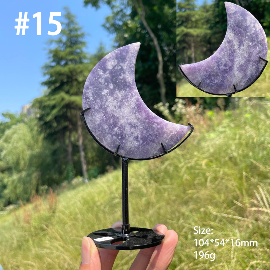 Unique,Natural Lepidolite Moon