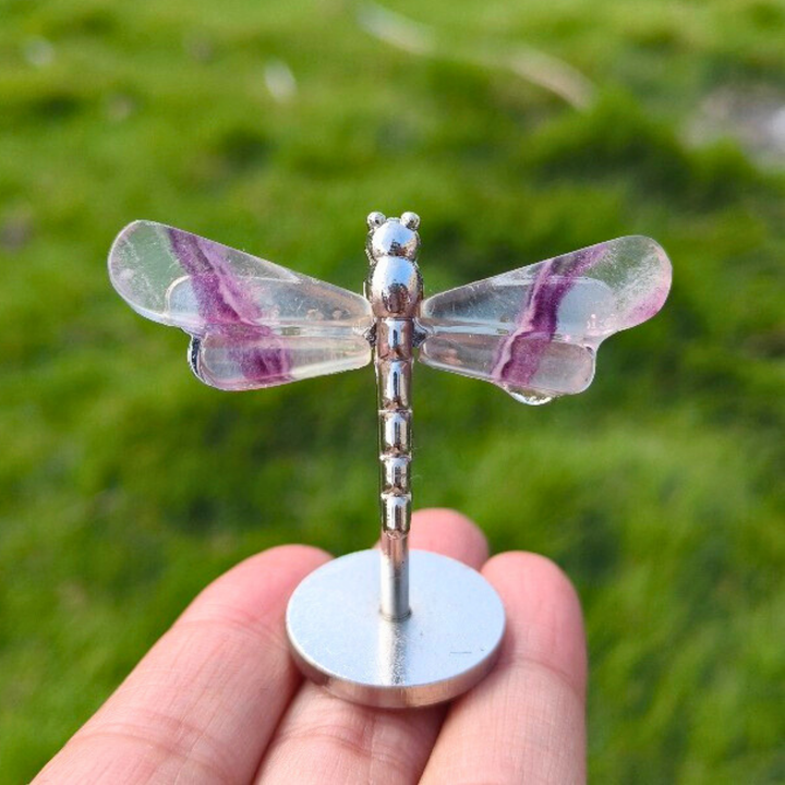 Crystal Fluorite Dragonfly