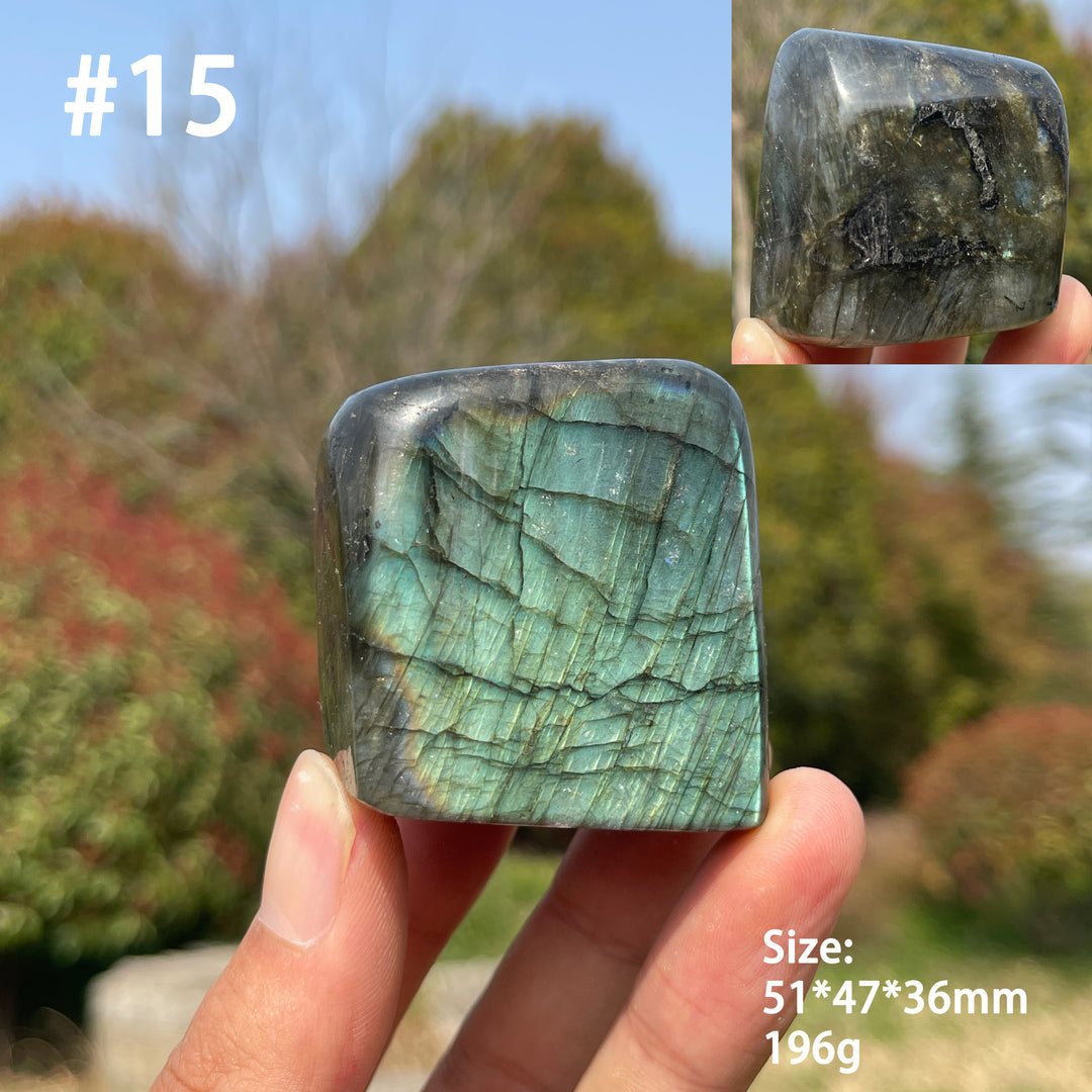 Unique,Natural Crystal Labradorite Ornament