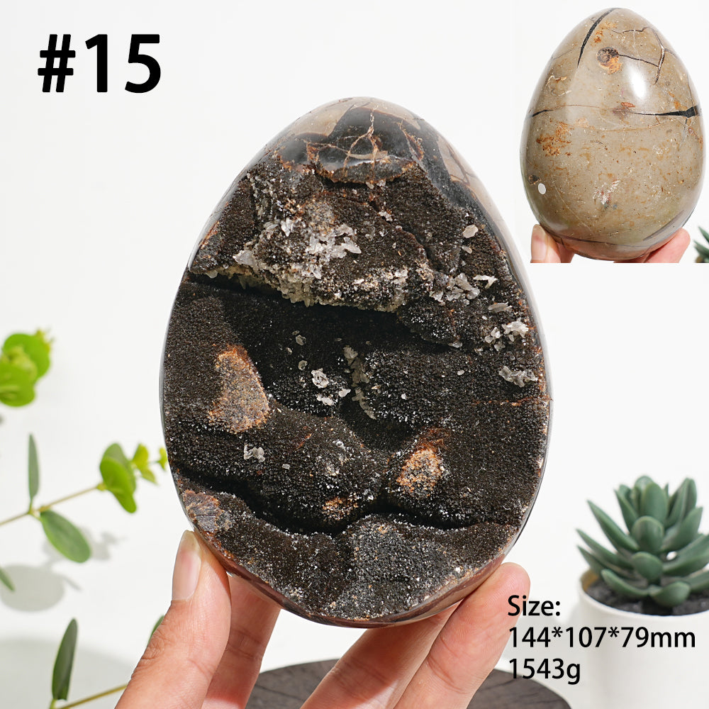 Unique,Natural Crystal Septarian Egg