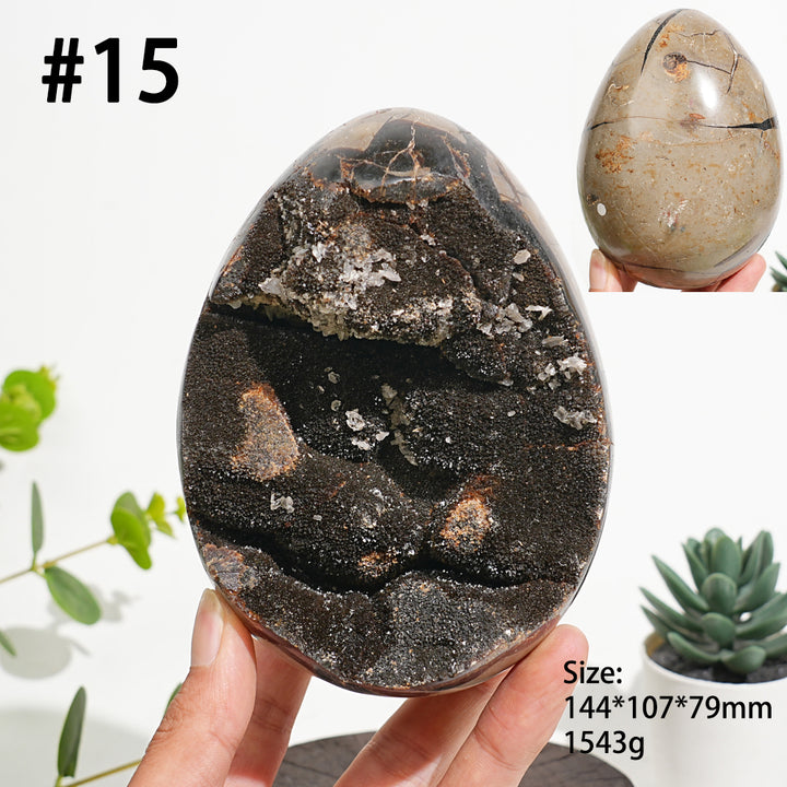 Unique,Natural Crystal Septarian Egg