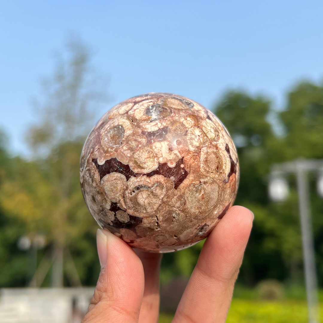 Natural Dragon Eye Agate Sphere