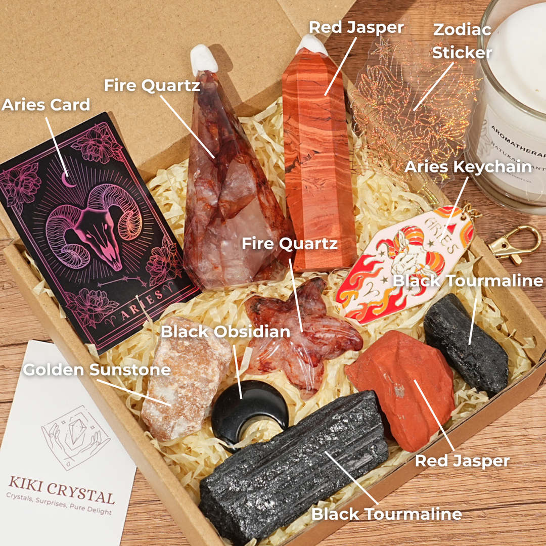 Exclusive Natural 12 Zodiac Crystal Healing Set