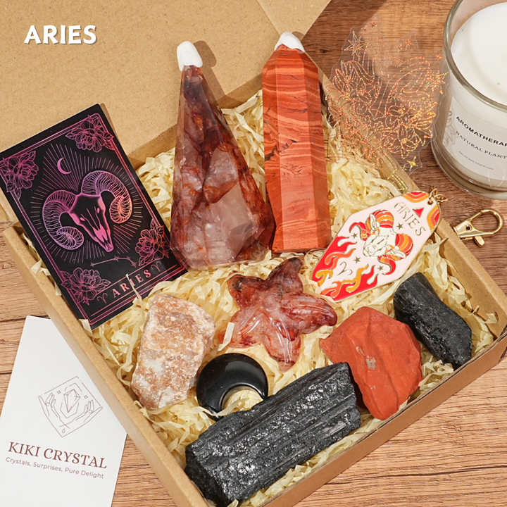 Exclusive Natural 12 Zodiac Crystal Healing Set