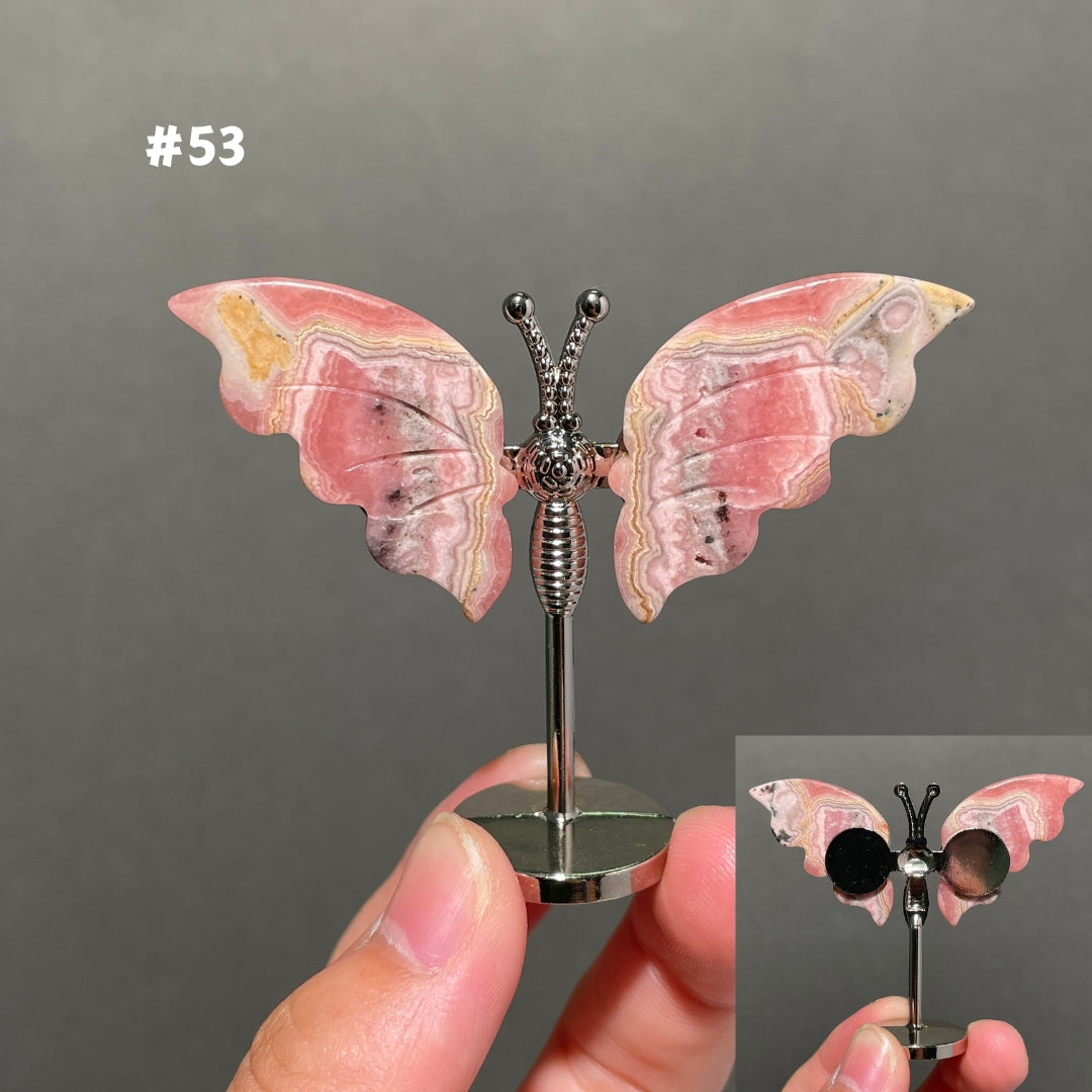 Unique,2.3"+Rhodochrosite Butterfly