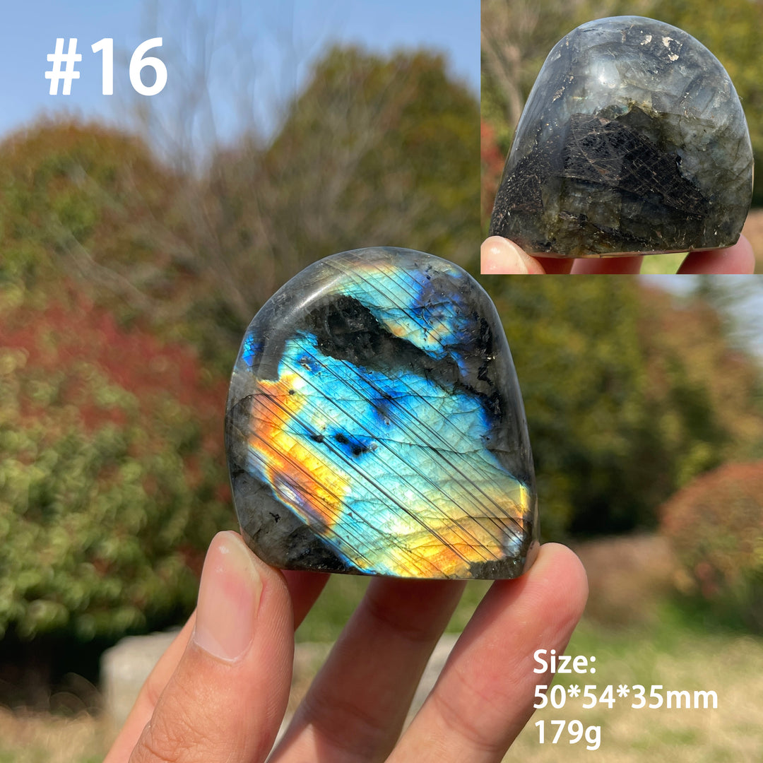 Unique,Natural Crystal Labradorite Ornament