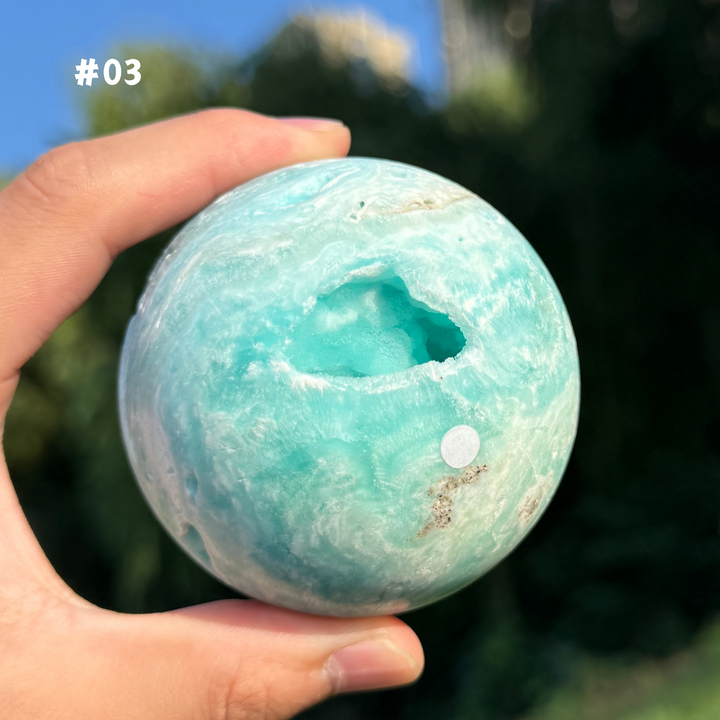 Unique,Hemimorphite Sphere