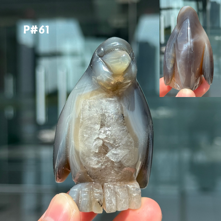 Unique, Agate Geode Penguin
