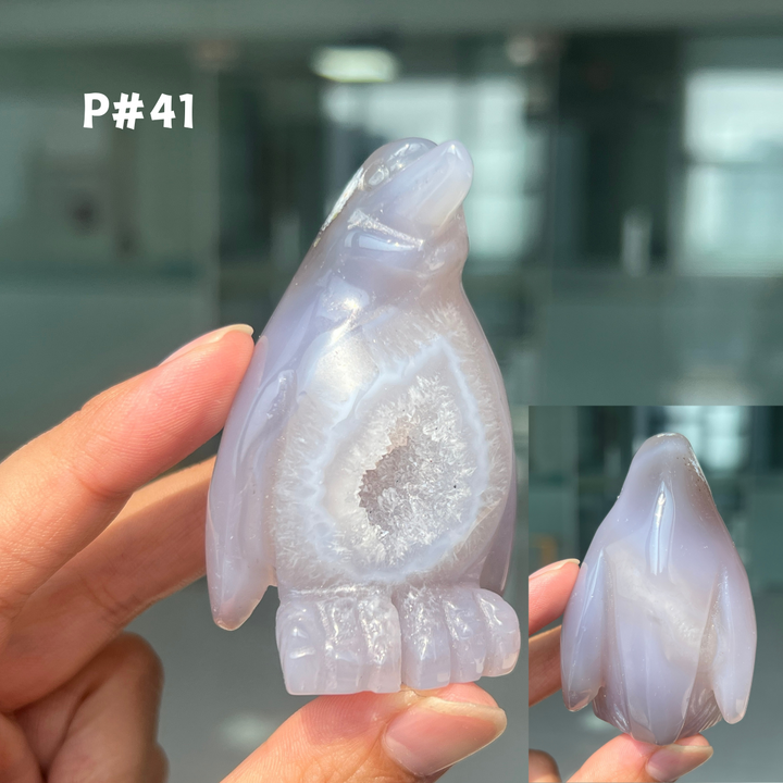 Unique, Agate Geode Penguin