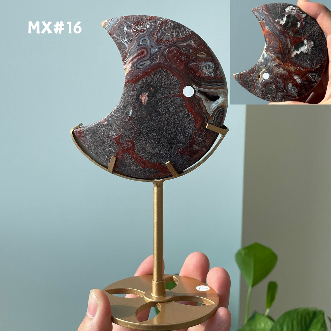 Unique, Mexican Agate Moon