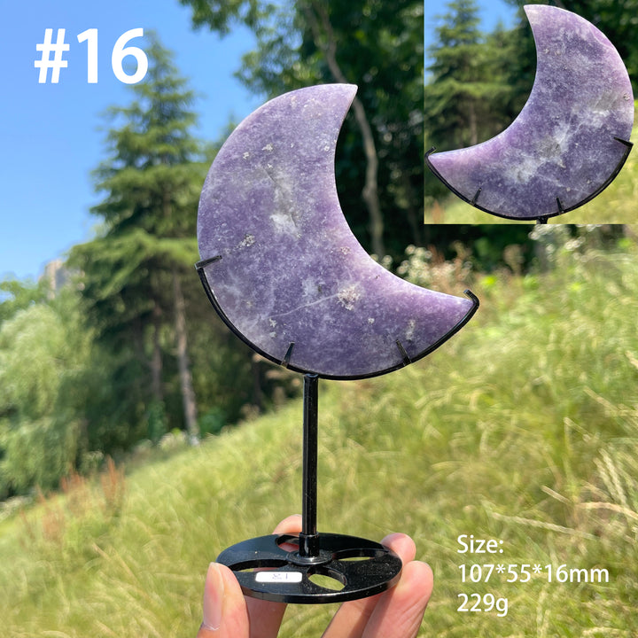 Unique,Natural Lepidolite Moon