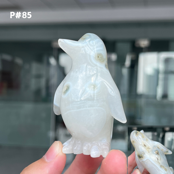 Unique, Agate Geode Penguin