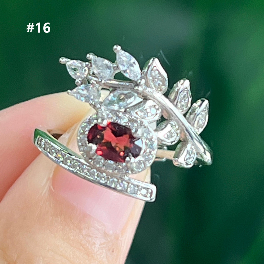 Garnet Ring,S925