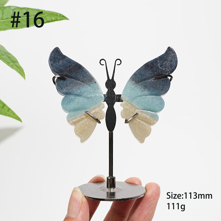 Unique,Natural Trolleite Butterfly Wings Display