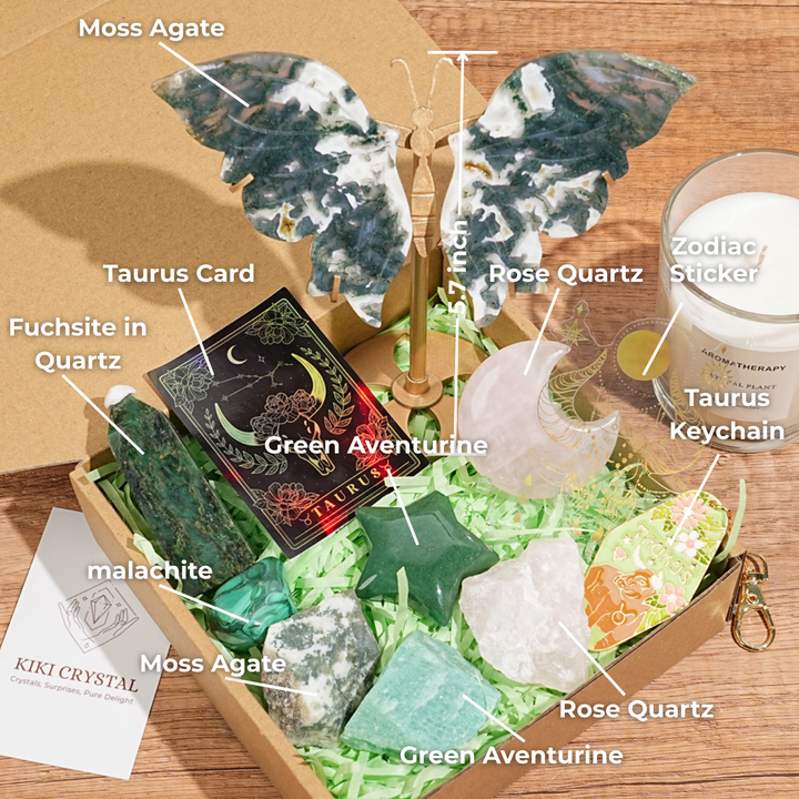 Exclusive Natural 12 Zodiac Crystal Healing Set