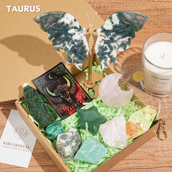 Exclusive Natural 12 Zodiac Crystal Healing Set