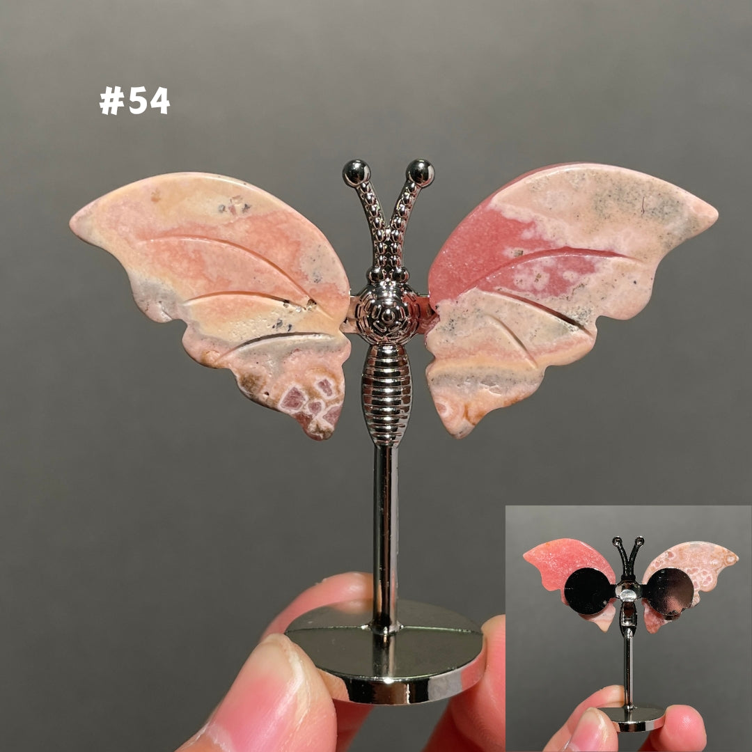 Unique,2.3"+Rhodochrosite Butterfly