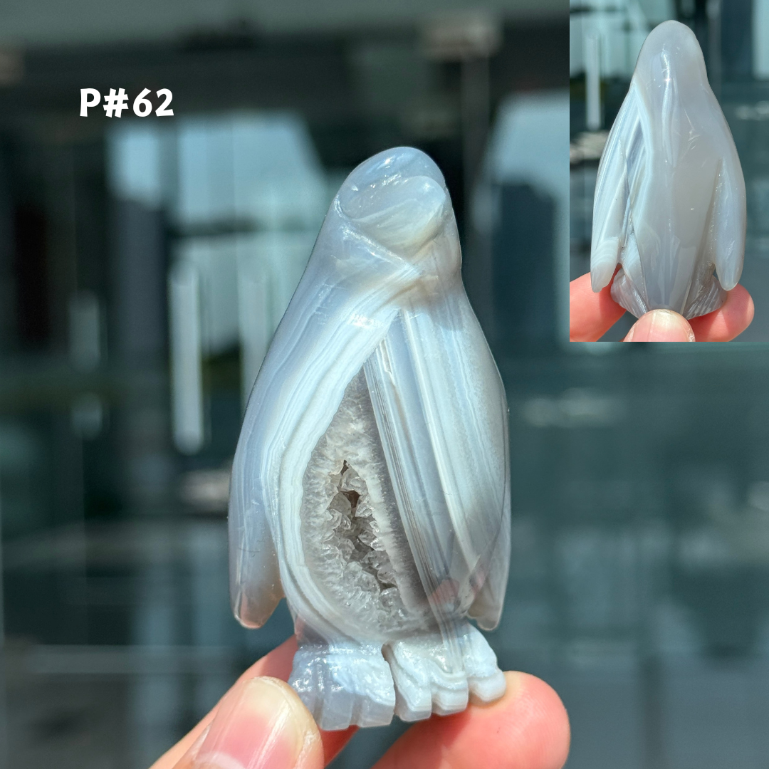 Unique, Agate Geode Penguin