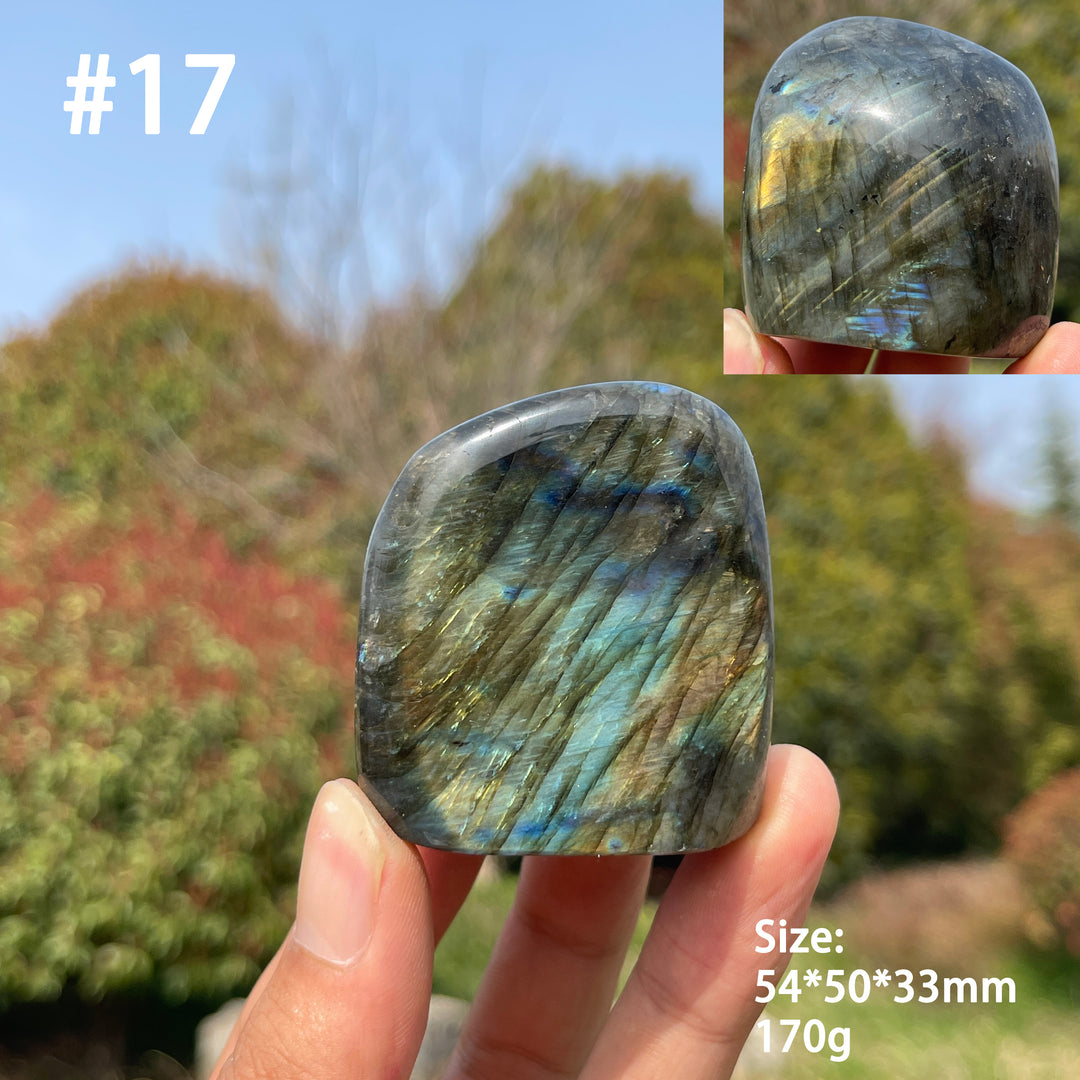 Unique,Natural Crystal Labradorite Ornament