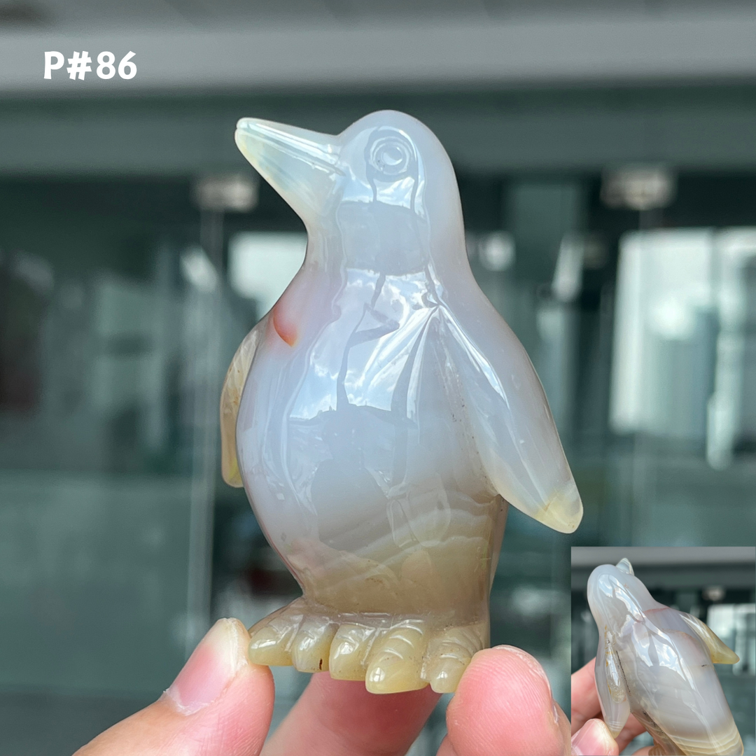 Unique, Agate Geode Penguin