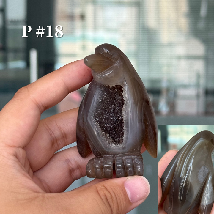 Unique, Agate Geode Penguin