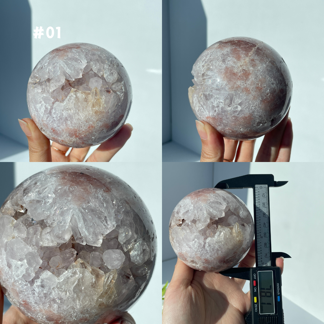 Big Sale,Pink Amethyst Sphere