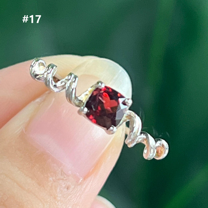 Garnet Ring,S925