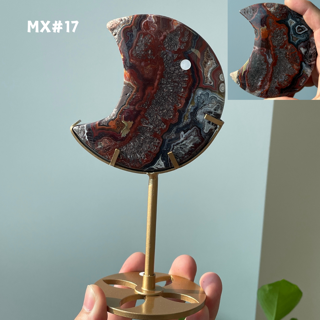 Unique, Mexican Agate Moon