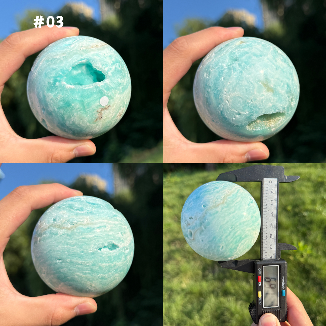 Unique,Hemimorphite Sphere