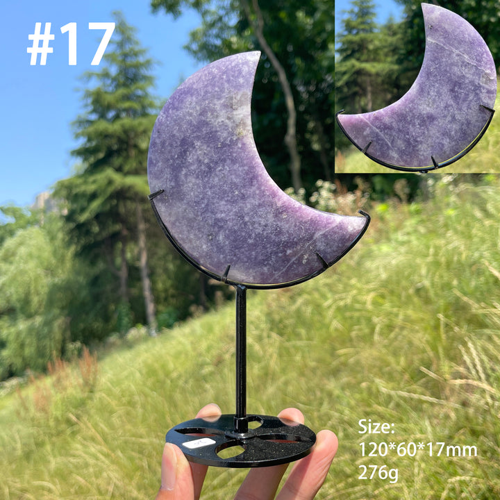 Unique,Natural Lepidolite Moon