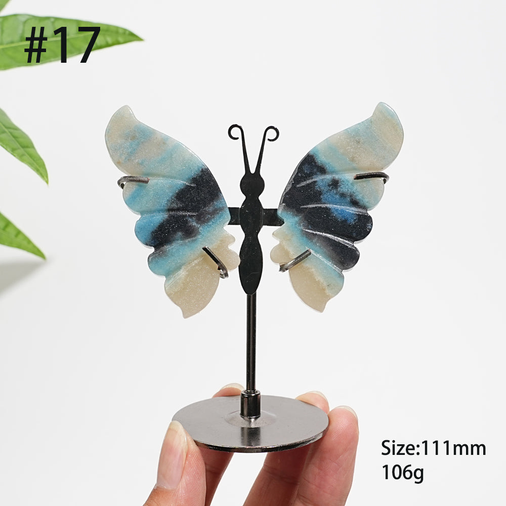 Unique,Natural Trolleite Butterfly Wings Display