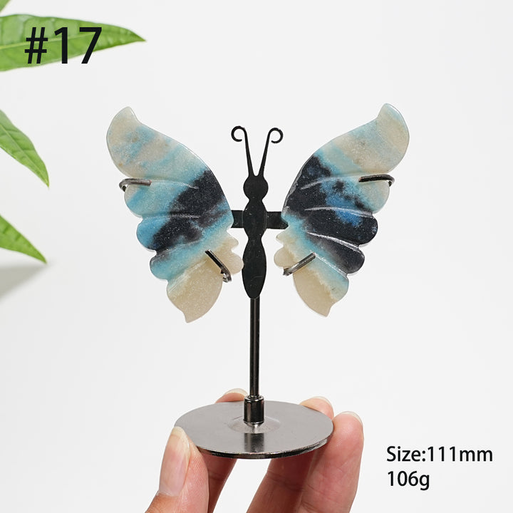 Unique,Natural Trolleite Butterfly Wings Display
