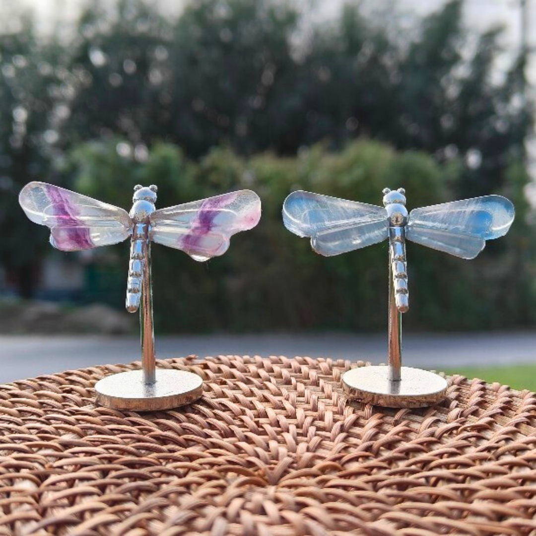 Crystal Fluorite Dragonfly