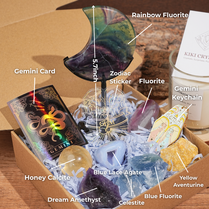 Exclusive Natural 12 Zodiac Crystal Healing Set