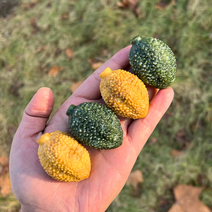 Natural Crystal Food And Fruit Model Durian Carving