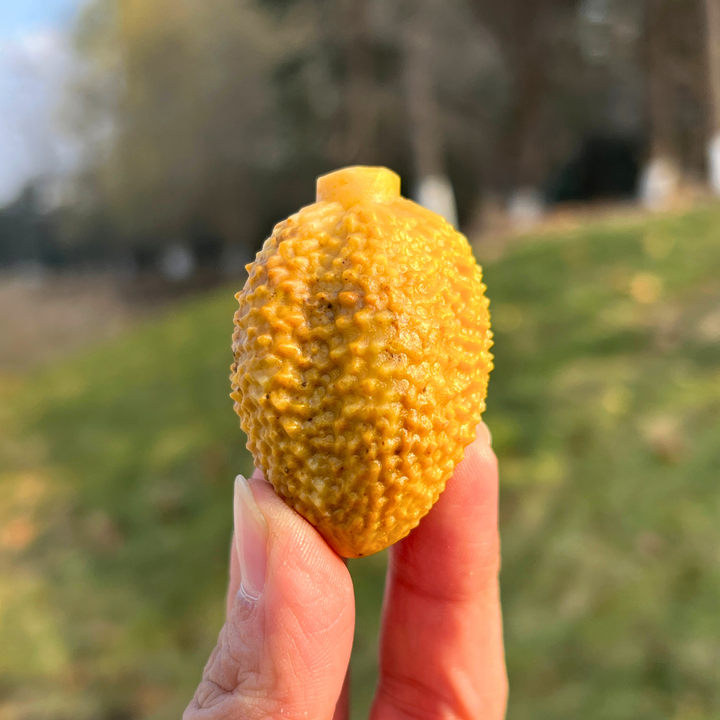 Natural Crystal Food And Fruit Model Durian Carving