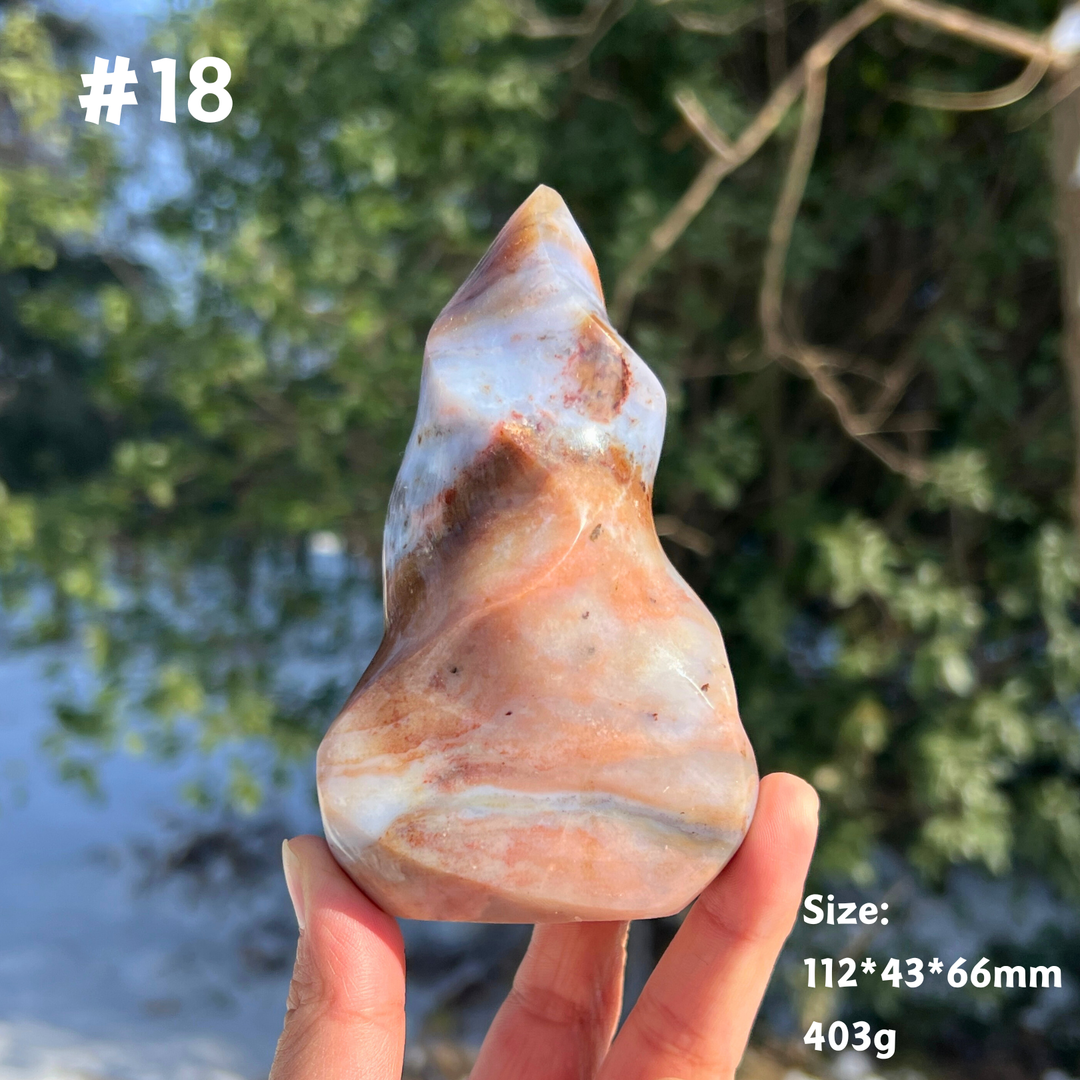 Unique,Natural Crystal Ocean Jasper Flame