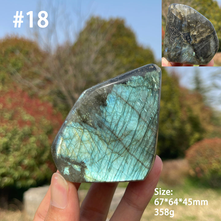 Unique,Natural Crystal Labradorite Ornament