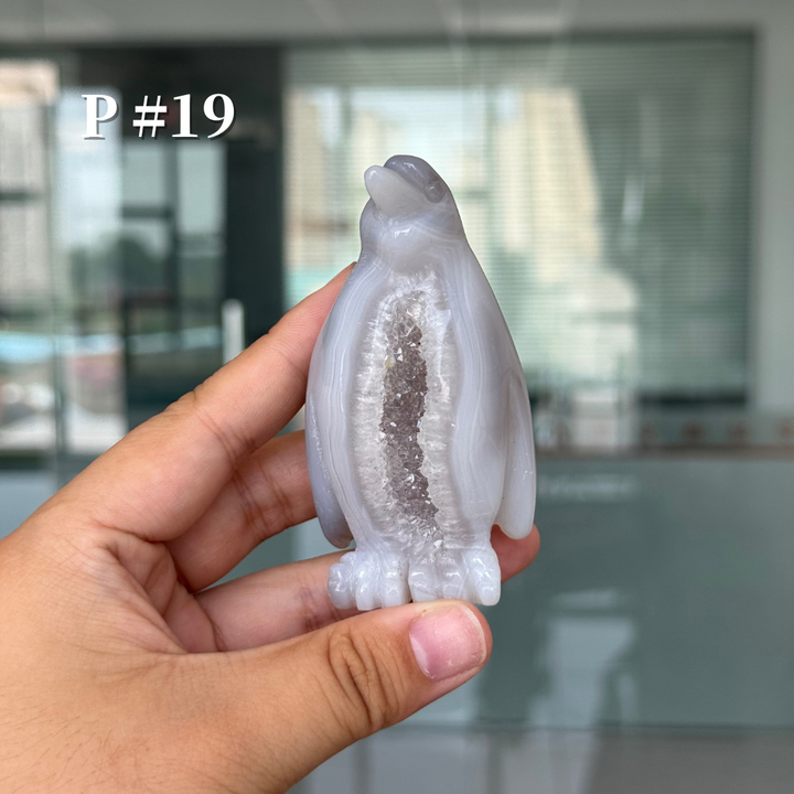 Unique, Agate Geode Penguin