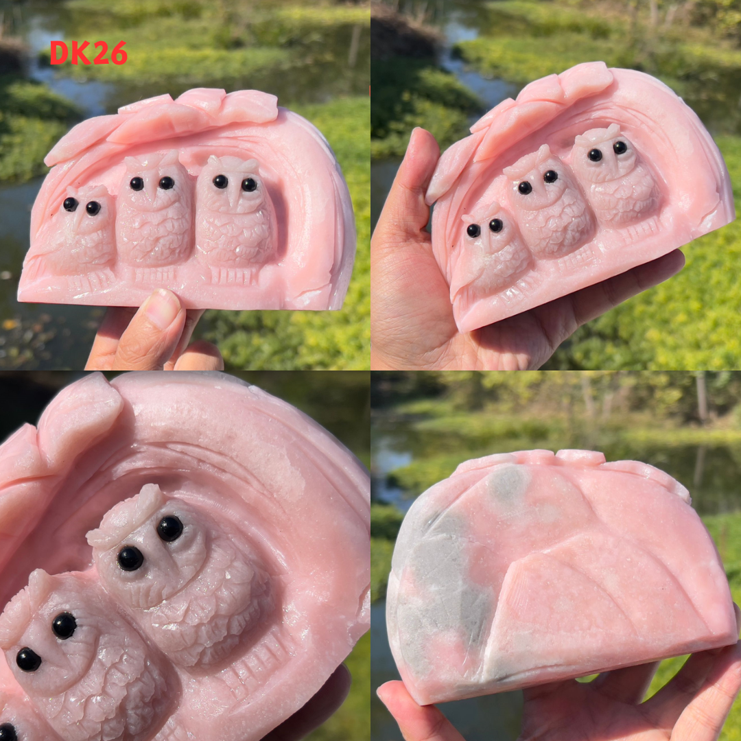 Pink Opal Carving