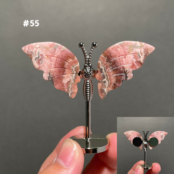 Unique,2.3"+Rhodochrosite Butterfly