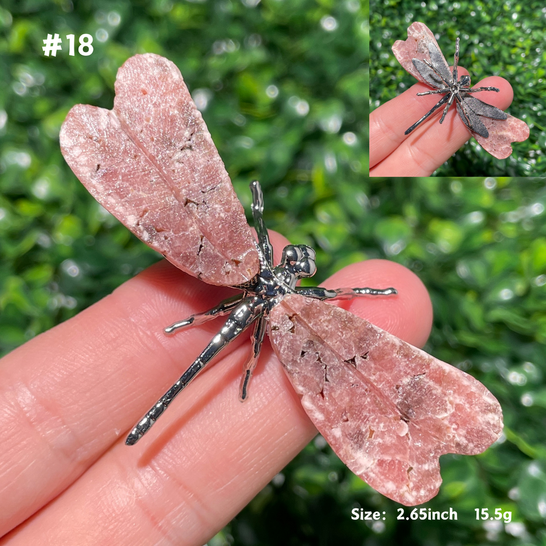 Unique,Rhodochrosite Dragonfly