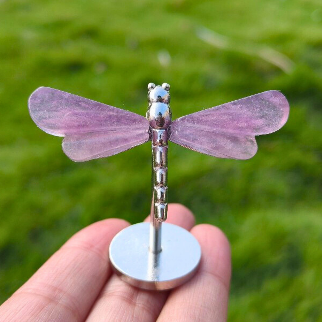 Crystal Fluorite Dragonfly