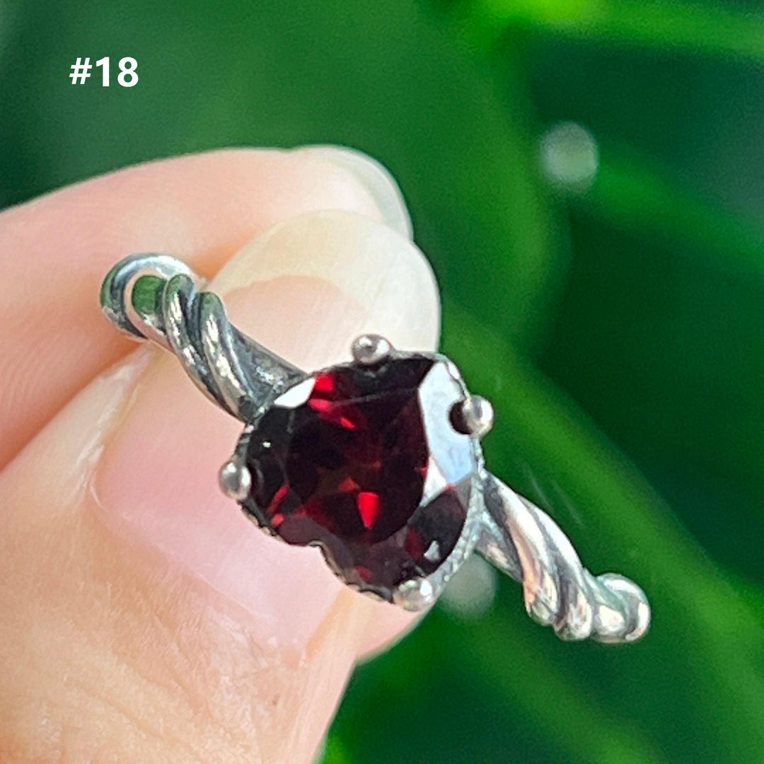 Garnet Ring,S925