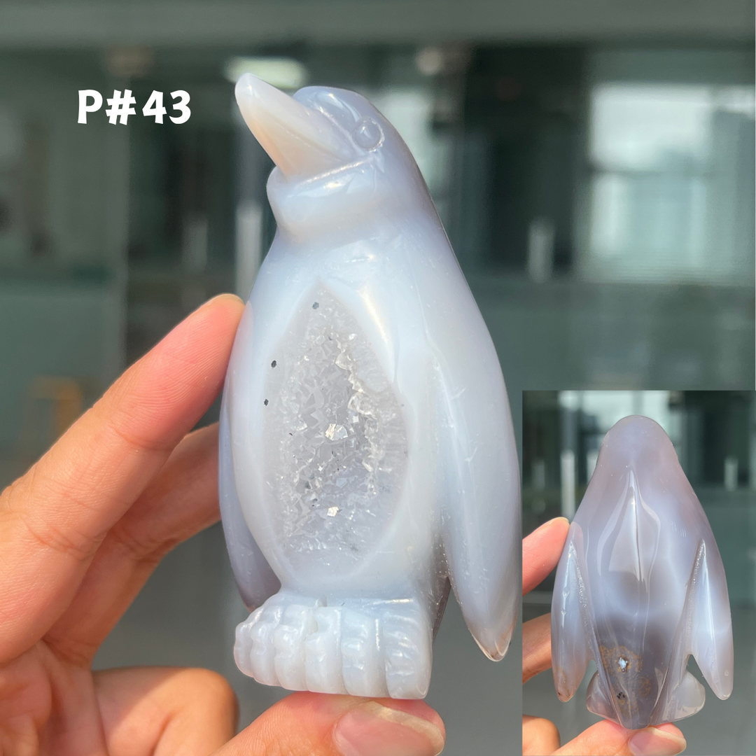 Unique, Agate Geode Penguin