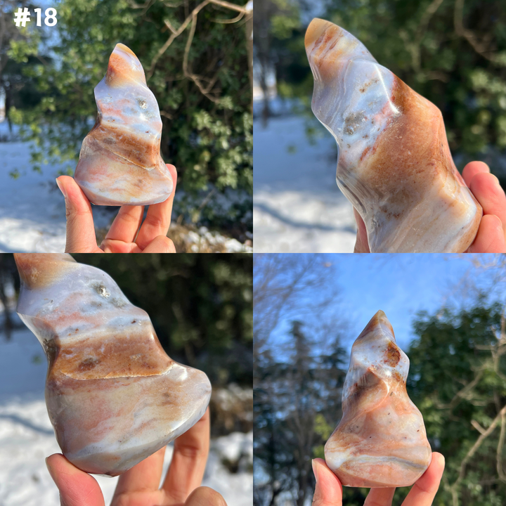 Unique,Natural Crystal Ocean Jasper Flame