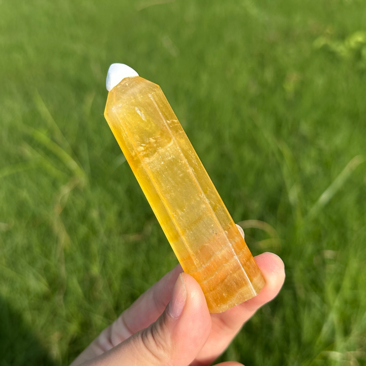 Yellow Fluorite Point