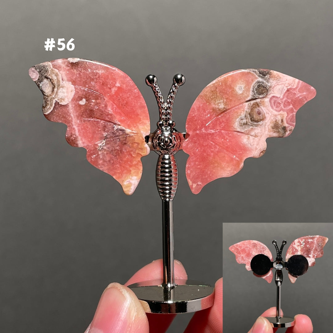 Unique,2.3"+Rhodochrosite Butterfly