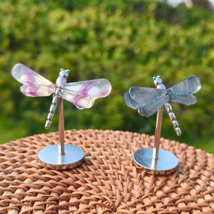 Crystal Fluorite Dragonfly